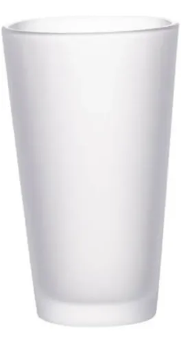 Vaso vidrio esmerilado